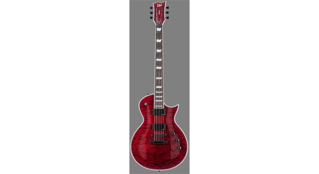 LTD EC-1000 QM SEE THRU BLK CHERRY FLUENCE