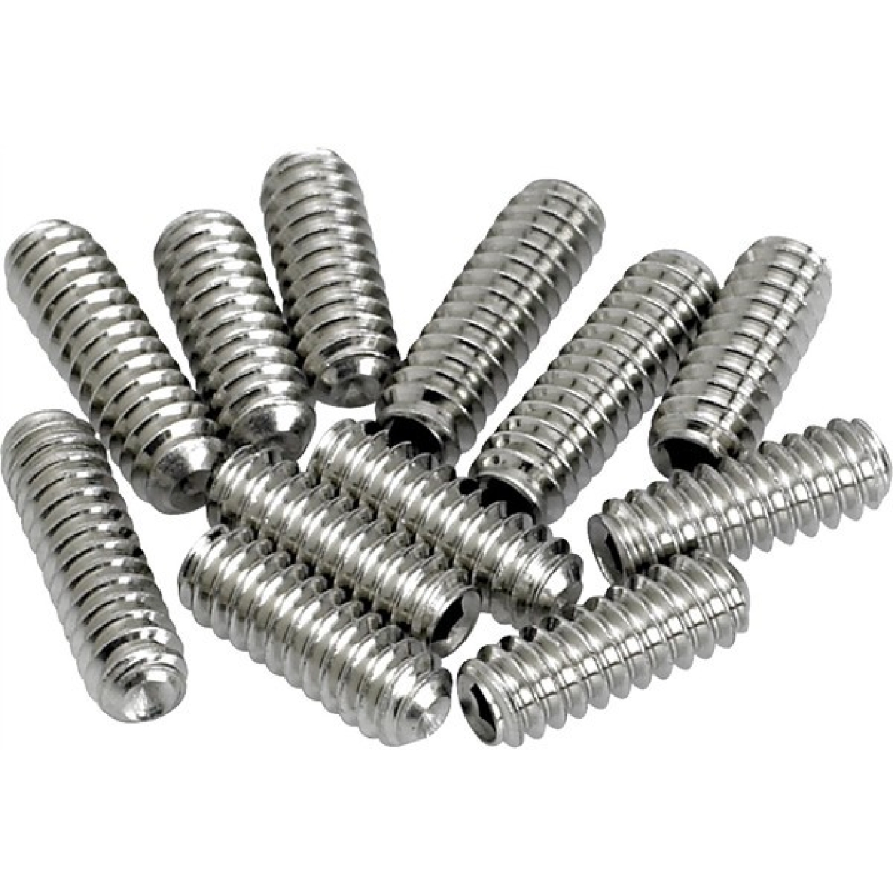 American Vintage Stratocaster®/Telecaster® Bridge Saddle Height Adjustment Screws 12-pack (Nickel)