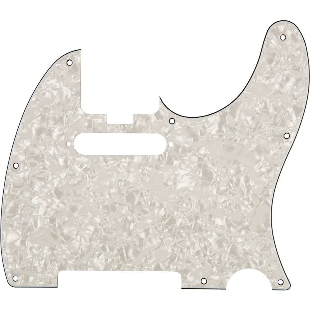 Elite Tele® Pickguard White Moto 4-Ply