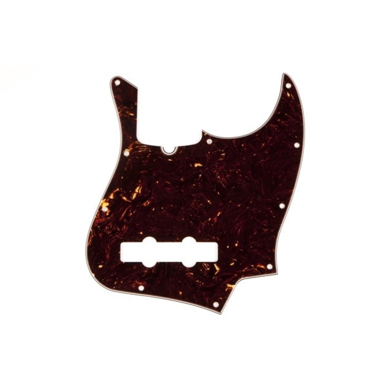 Pickguard Jazz Bass® 10 Hole Mount Tortoise Shell 4-Ply