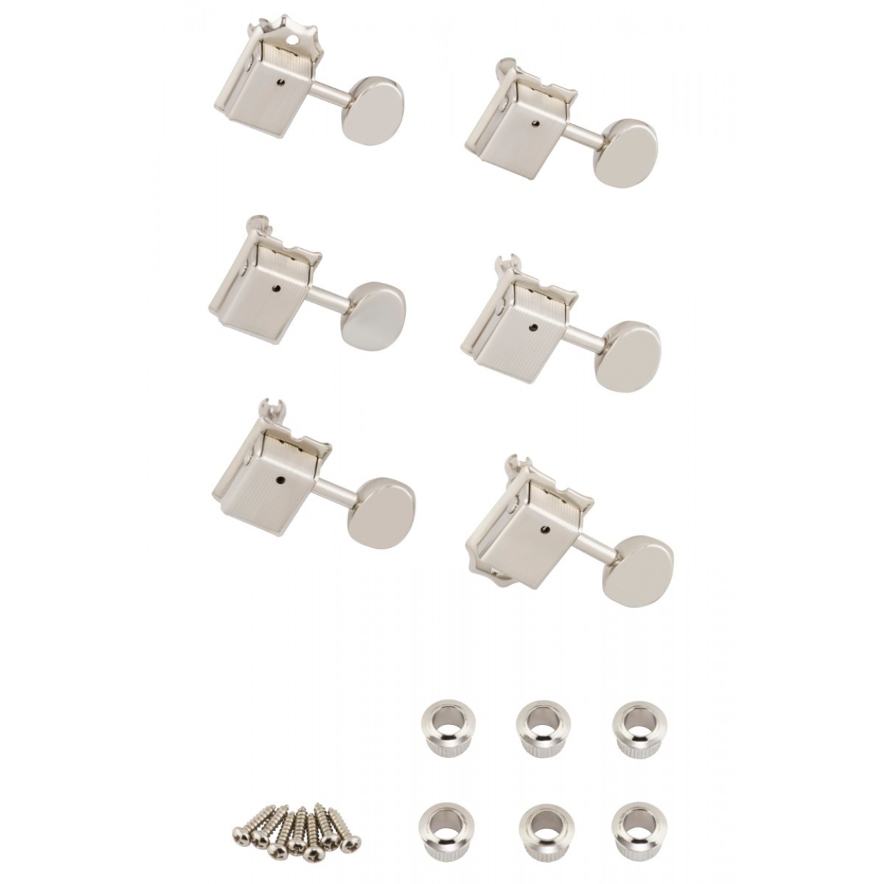 Vintage-Style Strat®/Tele® Tuners Nickel 6-pack