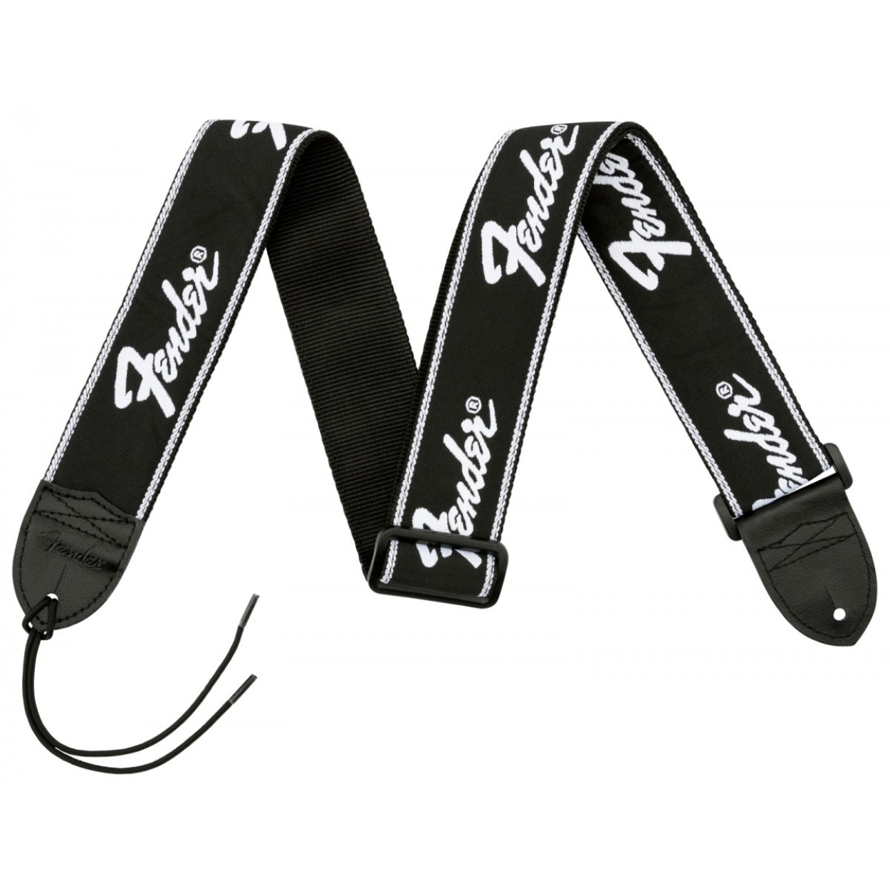 Fender® Running Logo Strap Black