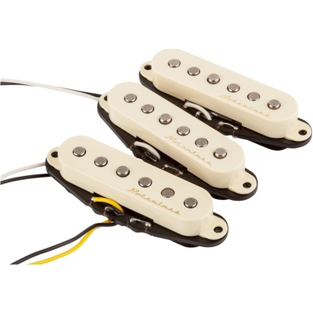 Vintage Noiseless™ Strat® Pickups, (3), Aged White