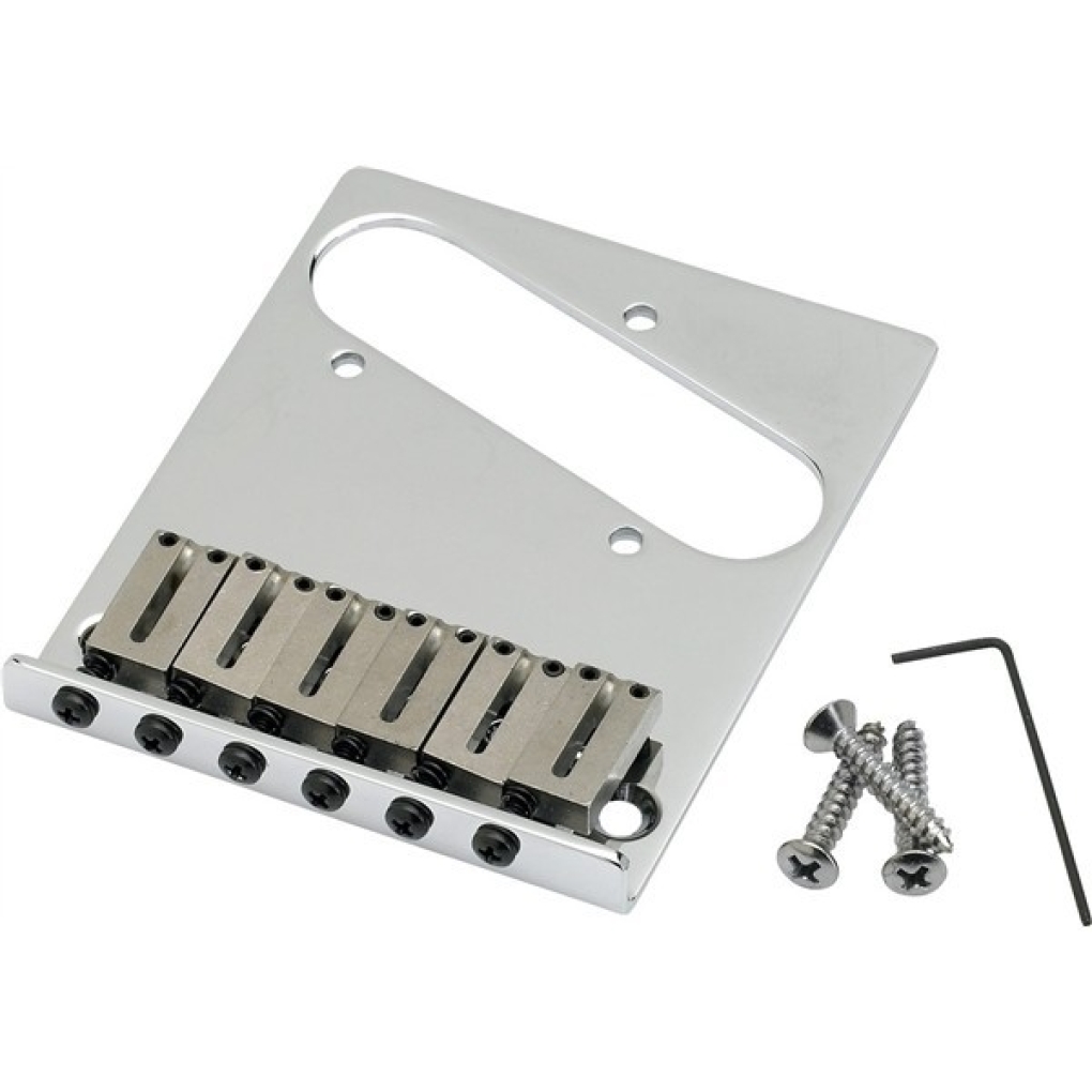 6-Saddle American Series Telecaster® Bridge Assembly (Chrome)