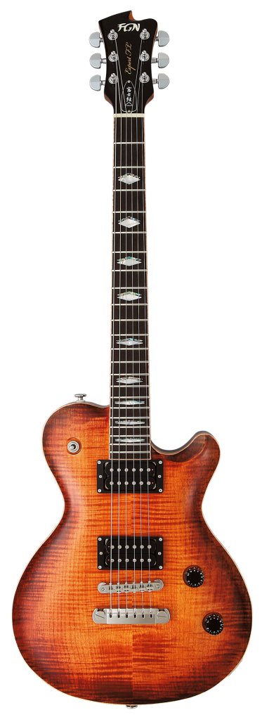 FGN E-Gitarre, Expert Flame Flamed Top, Vintage Violin, Koffer