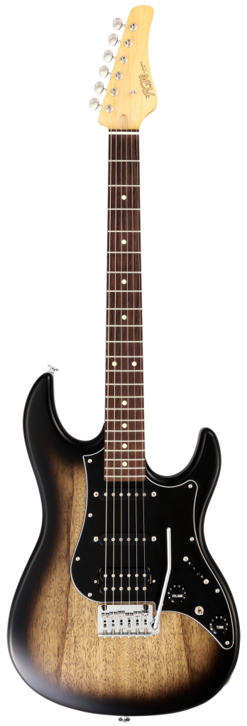 FGN E-Gitarre, J-Standard Odyssey Tradt., Dark Mocha Burst, Tasche