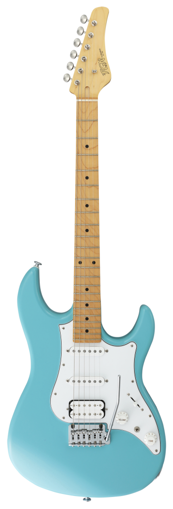 FGN E-Gitarre, J-Standard Odyssey Traditional, Mint Blue, Tasche