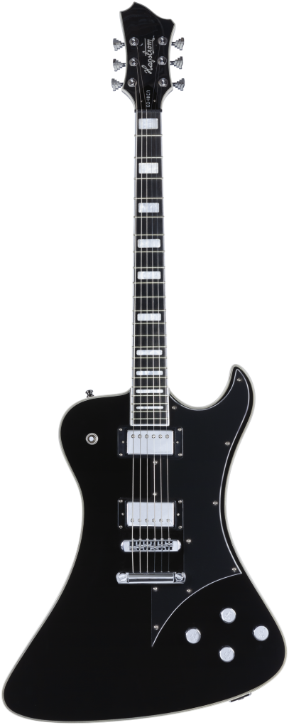 HAGSTROM E-Gitarre, Fantomen Custom, Black Gloss