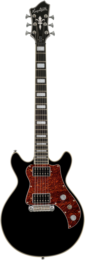 HAGSTROM E-Gitarre, Megin, Black Gloss