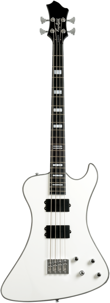 HAGSTROM E-Bass, Nekromant 4, White Gloss