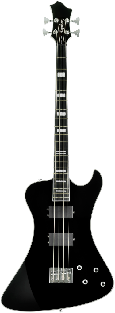 HAGSTROM E-Bass, Nekromant 4, Black Gloss