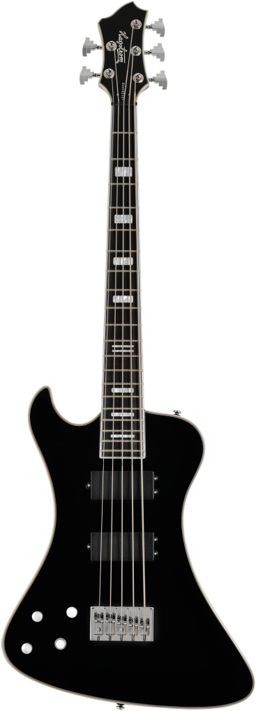 HAGSTROM E-Bass, Nekromant 5, Black Gloss, Linkshänder