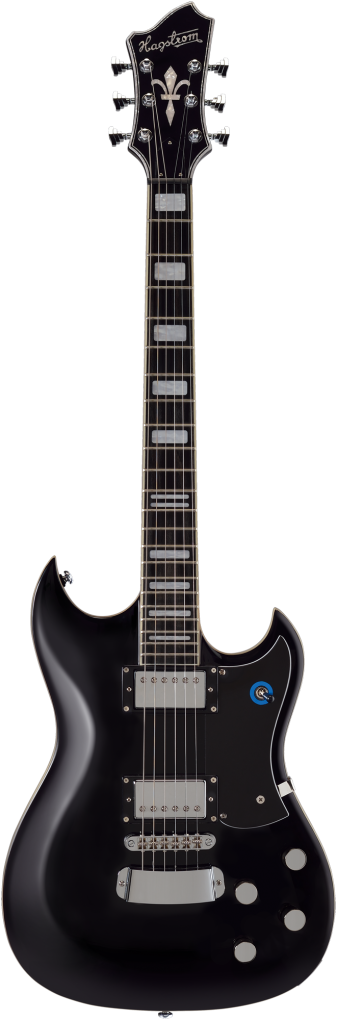 HAGSTROM E-Gitarre, Signature Pat Smear, Black Gloss