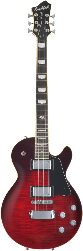 HAGSTROM E-Gitarre, Super Swede, Crimson Flame