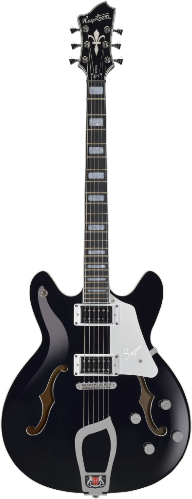 HAGSTROM E-Gitarre, Super Viking, Black Gloss