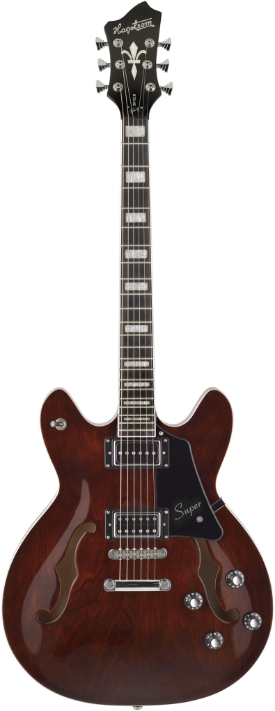 HAGSTROM E-Gitarre, Super Viking, Transparent Brown