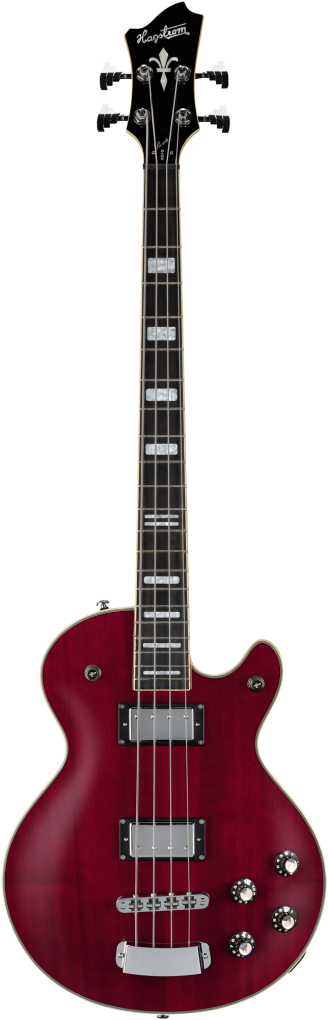 HAGSTROM Bassgitarre, Swede, Wild Cherry Transparent