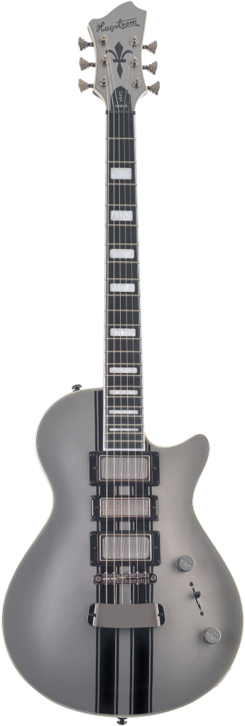 HAGSTROM E-Gitarre, Ultra Max Special, Cold Steel Metallic