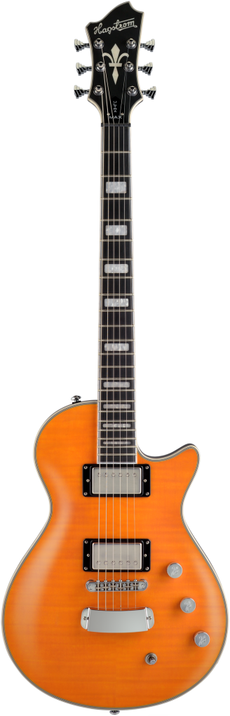 HAGSTROM E-Gitarre, Ultra Max, Milky Mandarin Satin