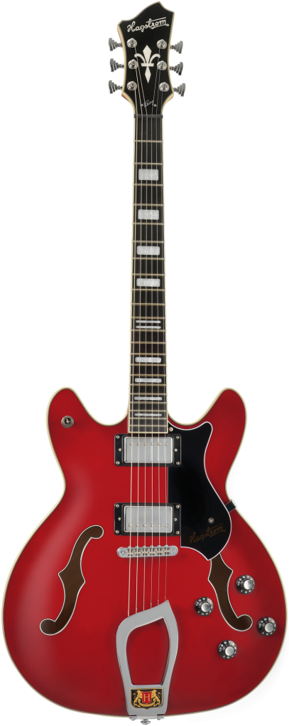 HAGSTROM E-Gitarre, Viking, Transparent Cherry