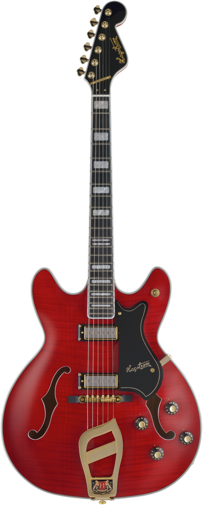 HAGSTROM E-Gitarre, 67' Viking, Wild Cherry Transparent