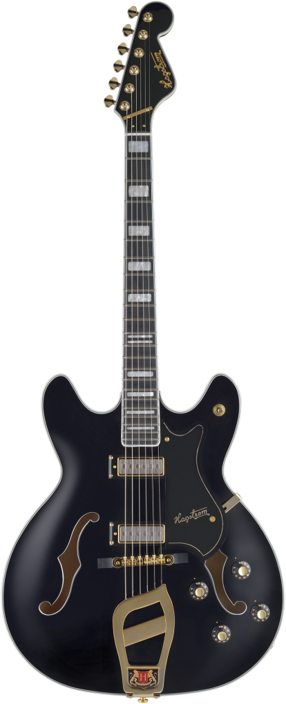 HAGSTROM E-Gitarre, 67' Viking, Black Gloss