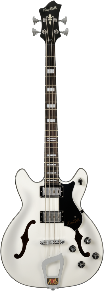 HAGSTROM Bassgitarre, Viking, White Gloss