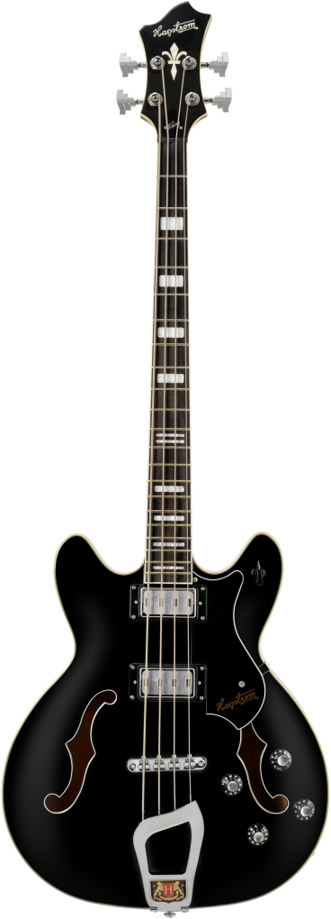 HAGSTROM Bassgitarre, Viking, Black Gloss