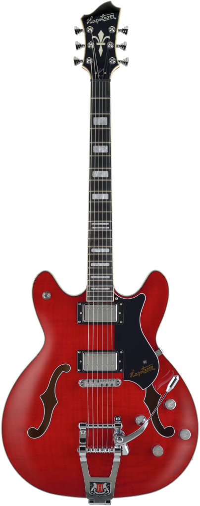 HAGSTROM E-Gitarre, Tremar Viking Deluxe, Wild Cherry Transparent