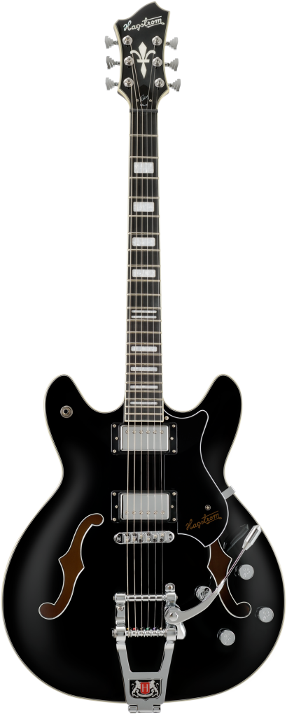 HAGSTROM E-Gitarre, Tremar Viking Deluxe, Black Gloss