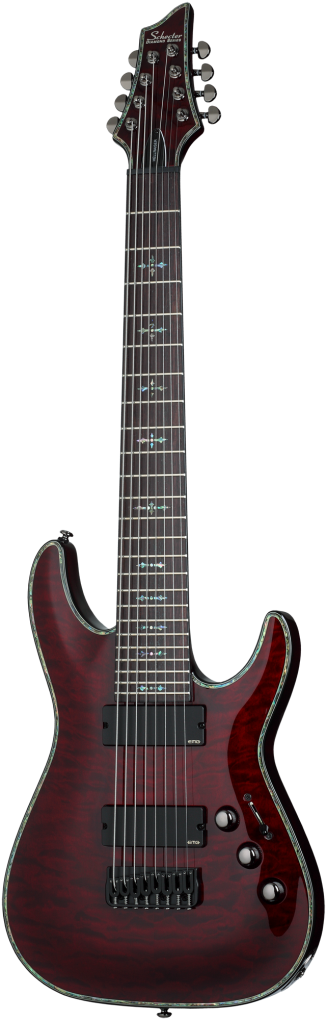 SCHECTER E-Gitarre, Hellraiser C-8, Black Cherry