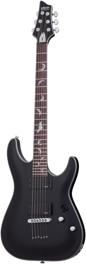 SCHECTER E-Gitarre, Damien Platinum-6, Satin Black