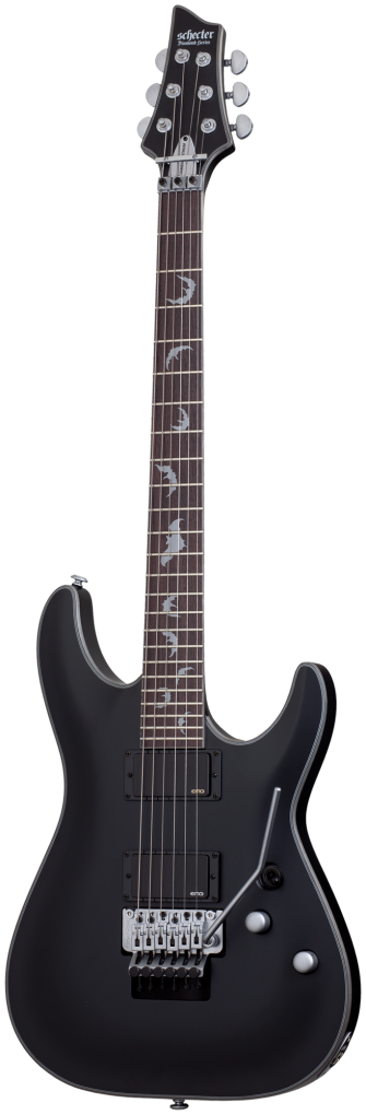 SCHECTER E-Gitarre, Damien Platinum-6 FR, Satin Black