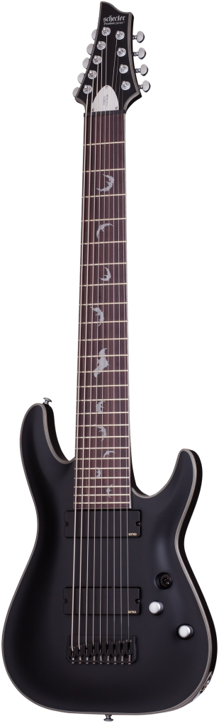 SCHECTER E-Gitarre, Damien Platinum-9, Satin Black