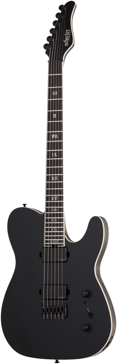 SCHECTER E-Gitarre, SLS Elite PT Evil Twin, Satin Black