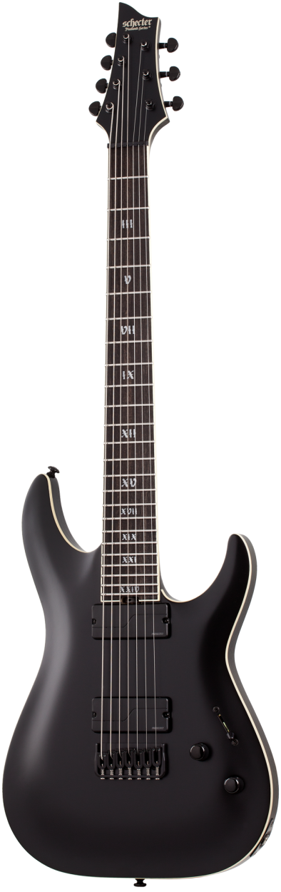 SCHECTER E-Gitarre, SLS Elite C-7 Evil Twin, Satin Black