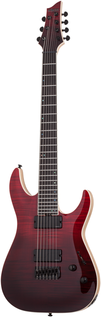 SCHECTER E-Gitarre, SLS Elite C-7, Bloodburst