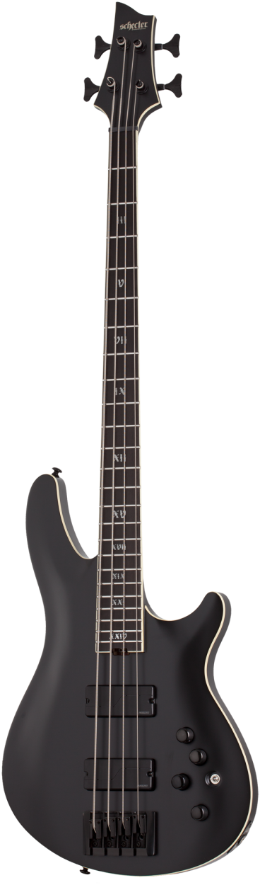 SCHECTER Bassgitarre, SLS Elite 4 Evil Twin, Satin Black