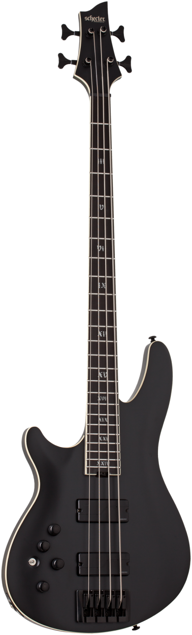 SCHECTER Bassgitarre, SLS Elite 4 Evil Twin LH, Satin Black