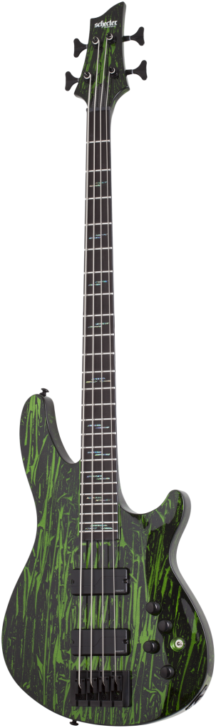 SCHECTER Bassgitarre, C-4 Silver Mountain, Toxic Venom