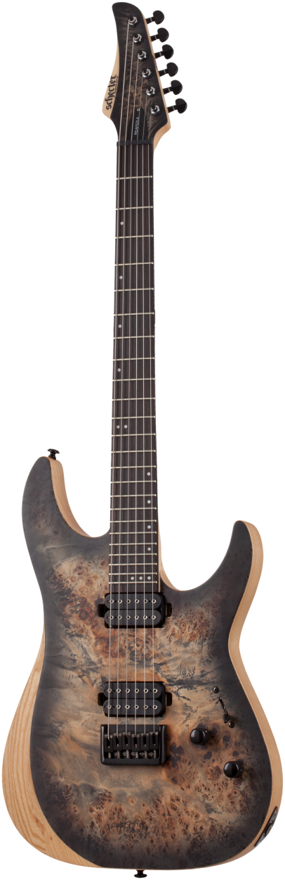 SCHECTER E-Gitarre, Reaper 6, Charcoal Burst