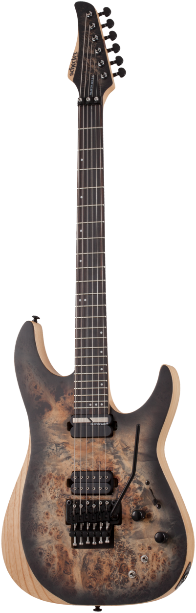 SCHECTER E-Gitarre, Reaper 6 FR S, Charcoal Burst