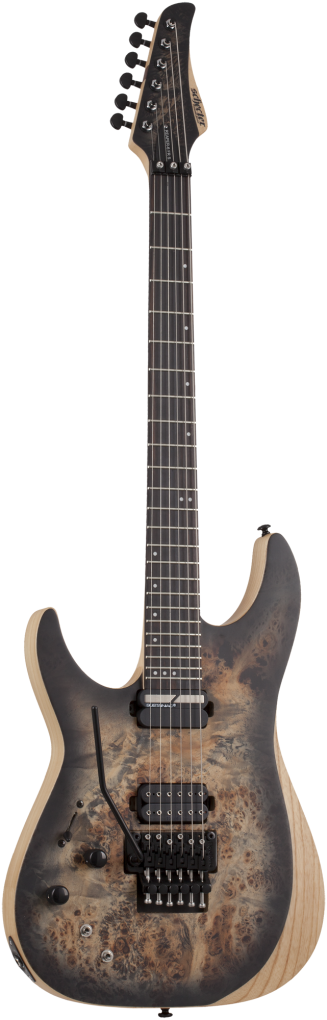 SCHECTER E-Gitarre, Reaper 6 FR S, Charcoal Burst, Linkshänder