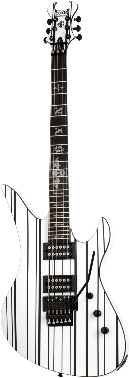 SCHECTER E-Gitarre, Signature Synyster Standard FR, Gloss White/Black