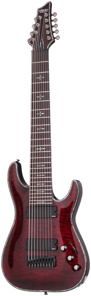 SCHECTER E-Gitarre, Hellraiser C-9, Black Cherry