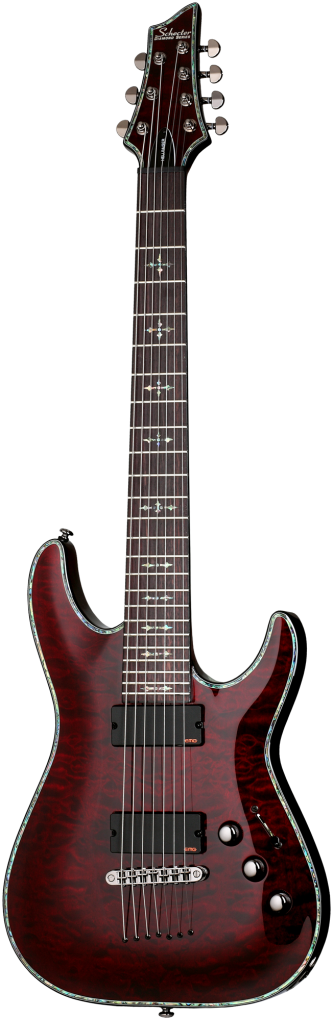 SCHECTER E-Gitarre, Hellraiser C-7, Black Cherry