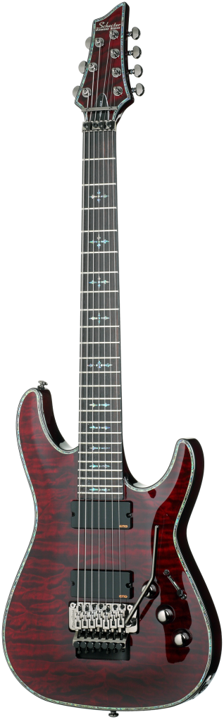 SCHECTER E-Gitarre, Hellraiser C-7 FR, Black Cherry