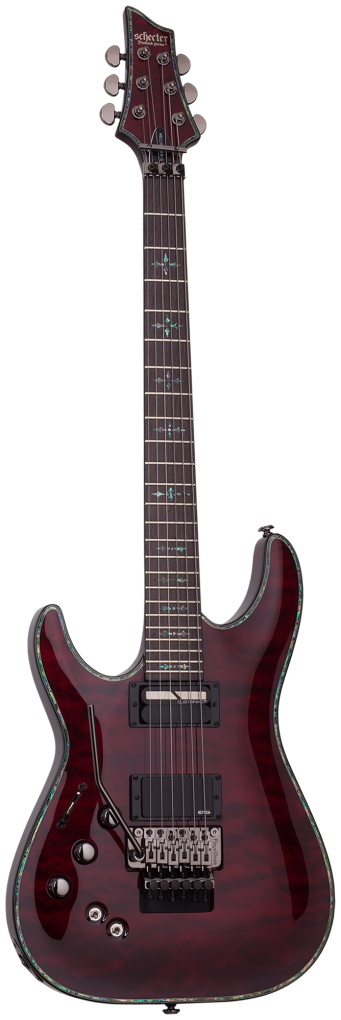 SCHECTER E-Gitarre, Hellraiser C-1 FR S, Black Cherry, Linkshänder