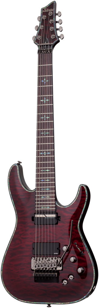 SCHECTER E-Gitarre, Hellraiser C-7 FR S, Black Cherry