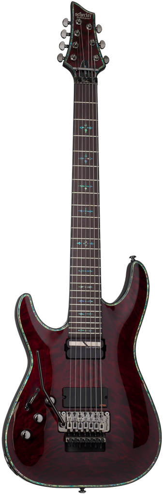 SCHECTER E-Gitarre, Hellraiser C-7 FR S, Black Cherry, Linkshänder